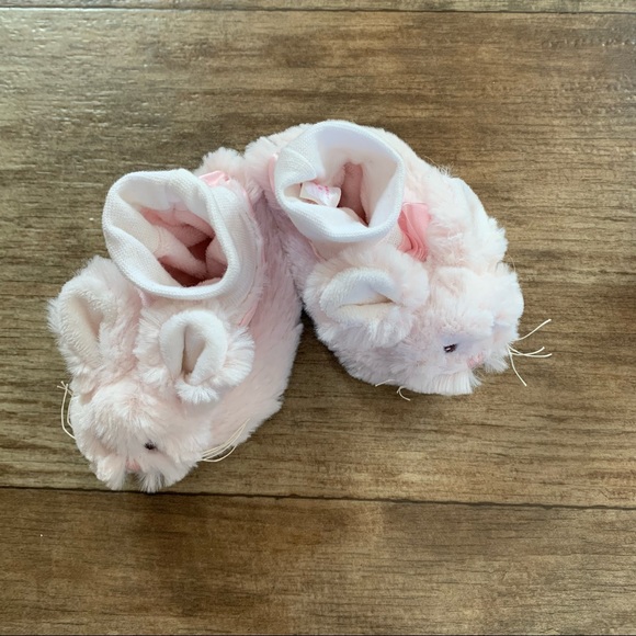 NWOT Pink Bunny slipper socks - Picture 2 of 5